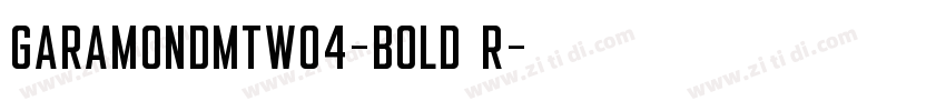 GaramondMTW04-Bold R字体转换